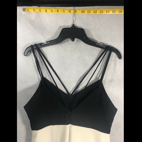 NWT Jill Jill Stuart‎ Strappy Gown Black/Ivory [SZ 10 ] - Picture 6 of 8